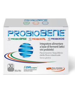 Probiobene Integratore di Fermenti Lattici Probiotici Vivi 30 Compresse