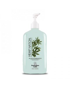 Australian Gold Hemp Nation Crema Idratante Prolungatore Di Abbronzatura Sale Marino E Legno Di Sandalo 535ml