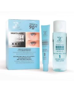 Natur Unique Ialucollagen Borse e Occhiaie XXXS Lozione Tonica 30 ml+Crema 10 ml