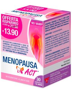 Menopausa Act 30 Compresse – Integratore per il Benessere in Menopausa