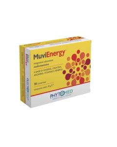 MuviEnergy – Integratore Ricostituente con Ginseng, Creatina, Arginina, Vitamine e Minerali (20 compresse)