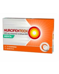 Nurofenteen 200 Mg Compresse Orodispersibili 12 Compresse Orodispersibili Menta In Blister Pvc/Al/Poliamide/Al