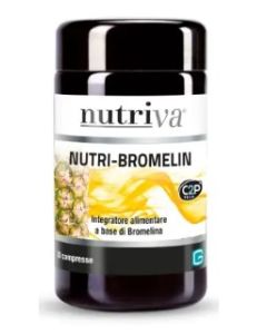 Nutriva Nutri-Bromelin 30 Compresse – Integratore a Base di Bromelina da Gambo d'Ananas