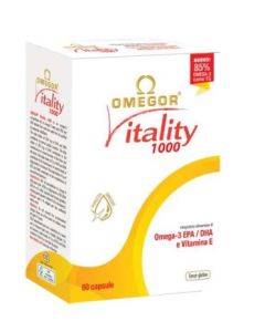 Omegor Vitality 1000 – Integratore di Omega-3 EPA/DHA Alta Purezza (60 capsule)