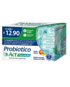 Probiotico Act 8 flaconi (gusto pesca) – Equilibrio intestinale & benessere