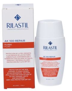 Rilastil AK‑Repair 100 – Fluido Solare SPF 100, Pro‑DNA Repair Complex (50 ml)