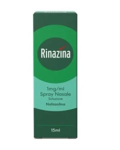 Rinazina Spray Nasale 0,1% 15ml – Sollievo Immediato per Naso Chiuso