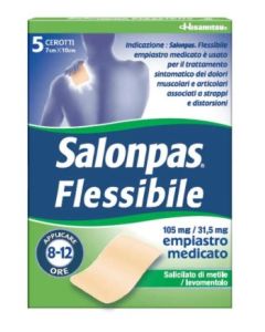 Salonpas Flessibile – 5 Cerotti Medicati 7 × 10 cm