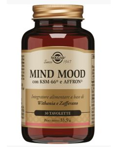 Solgar Mind Mood – Integratore per Benessere Mentale e Umore (30 tavolette)