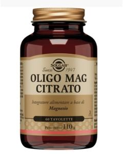 Solgar Oligo Mag Citrato – Integratore di magnesio 60 tavolette

