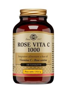 Solgar Rose Vita C 1000 – Integratore di Vitamina C con Rosa Canina (100 tavolette)