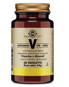 Solgar VM-2000 – 30 Tavolette - Multivitaminico e Multiminerale ad Alta Potenza