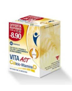 Vita Act Calcio + Vitamina D – 60 Compresse per Ossa e Denti