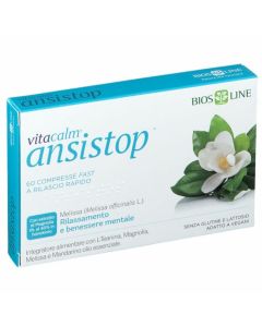 Vitacalm Ansistop 60 compresse – Integratore naturale per ansia, stress e sonno

