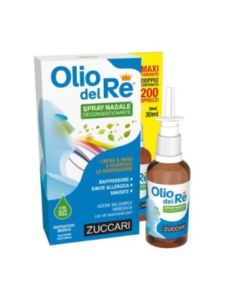 Zuccari Olio del Re Spray Nasale 30ml – Decongestionante Naturale per Naso Chiuso